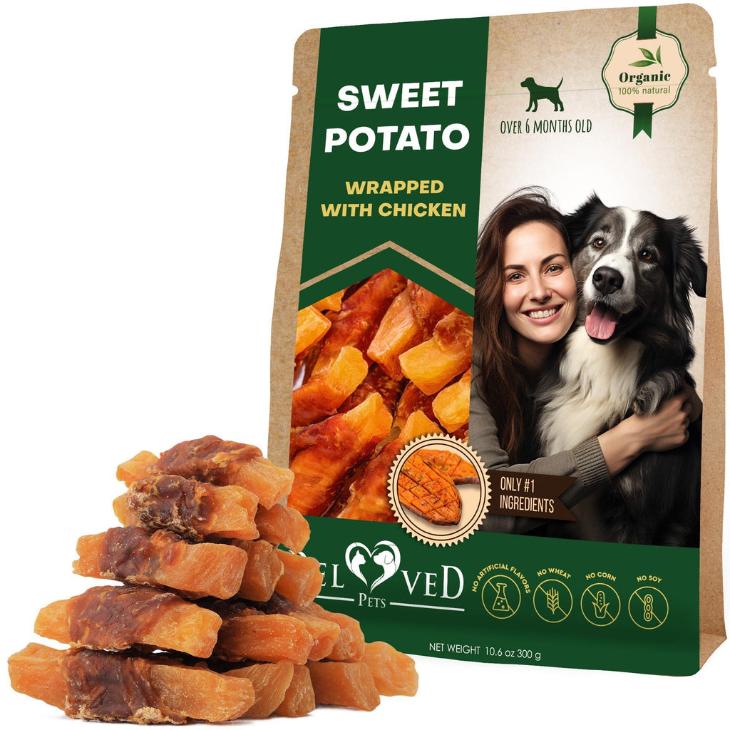 Sweet Potato & Chicken Wrapped Dog Chews